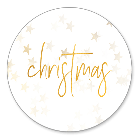 Christmas goud met sterren
